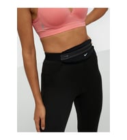 Running Slim Waistpack Reflector Unisex İnce Esnek Siyah Spor Bel Çantası