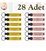 Sarı & Yavru Ağzı, Sınıfınızla Geçirdiğiniz Yıla Veda Hediyesi, 28’li Set, Kişiye Özel Anahtarlık