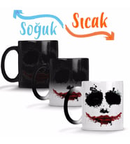 Joker Dark Knight Sihirli Kupa Bardak Porselen