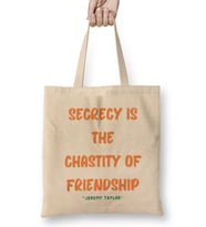 Friendship Quotes DAY ideas LOVE gift Bez Çanta Uzun Saplı
