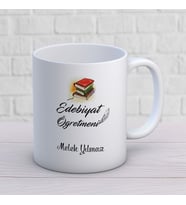 Kişiye Özel Meslek Edebiyet Öğretmeni Hediyelik Kupa Bardak