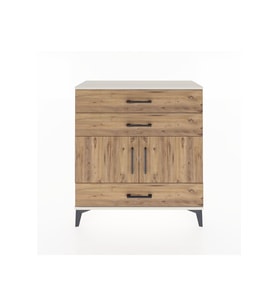 Arges Şifonyer 2 Raflı 3 Çekmeceli 2 Kapaklı 88x30x96 Aytaşı-Çam