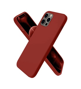 iPhone 12 Pro Max Kılıf First Silikon - Bordo