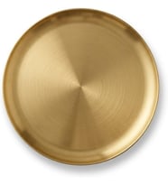 30 cm Yuvarlak Altın Renk Metal Servis Tepsisi, Dekoratif Sunum Tepsisi, Kahve ve İçecek Servisi için Şık Gold Tepsi