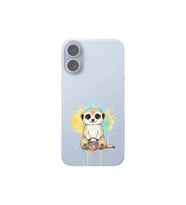 iPhone 17 ile Uyumlu Splash Mirket Tasarımlı Şeffaf Silikon Kılıf