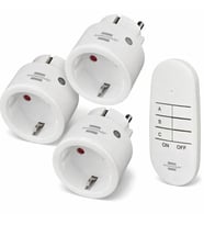 Brennenstuhl Yeni Nesil Comfort-Line Uzaktan Kumandalı 3 Soketli Priz (Beyaz)