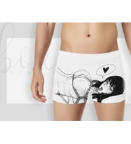 BK Gift Özel Tasarım Eğlenceli Beyaz Erkek Boxer, Yıl Dönümü/ Doğum Günü / Sevgililer Günü Hediyeleri,  Erkek Arkadaş Hediye, Esprili Hediye-4