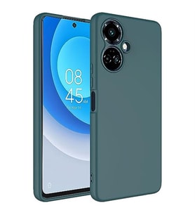 Coverzone Tecno Camon 19 Pro ?le Uyumlu K?l?f Z-Mara Lansman Vieri Tam Koruma Arka Kapak Kamera Koruma �?k?nt?l? P�r�zs�z Y�zey Koyu Ye?il