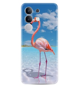 Vivo Y29 Kılıf Boutique Baskılı Resimli Okaynus ve Flamingo Pcode -093