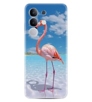 Vivo Y29 Kılıf Boutique Baskılı Resimli Okaynus ve Flamingo Pcode -093