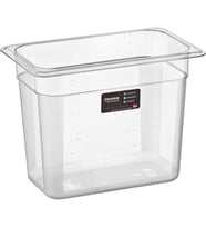 1/4 Dikdörtgen PC Gastronom Küvet Gövde 265x162x200