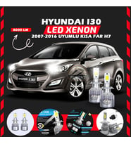 Hyundai İ30 2007-2016 Kısa Far Uyumlu Şimşek Etkili Led Xenon Performance Series H7