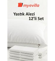 Sıvı Geçirmez Yastık Alezi 50x70 cm – Su Geçirmez Yastık Koruyucu 6 Paket (12 Adet)