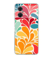 PrintiFy Xiaomi Redmi Note 11R ile Uyumlu 1mm Slim Fit Retro Renkler 5 Baskılı Şeffaf  Kılıf