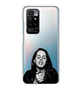 Redmi 10 2022 Uyumlu Lana Del Rey Desenli Şeffaf Telefon Kılıfı