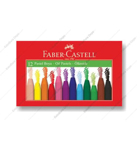 Faber-Castell Pastel Boya, 12 Renk, Yumuşak ve Rahat Kullanım, Canlı Renkler