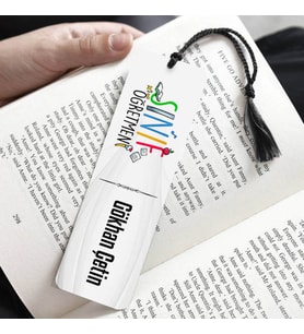 İsme Özel Sınıf Öğretmeni Kitap Ayracı