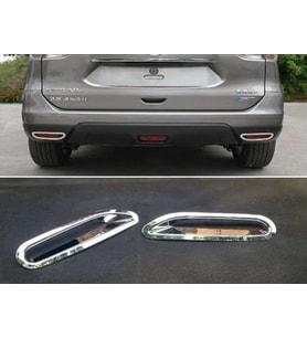 Nissan X-Trail Uyumlu 2014 2017 Arka Reflektör Çerçevesi Krom Parça