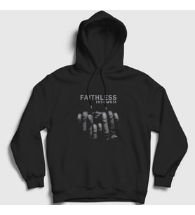 Presmono Unisex Siyah Insomnia Maxi Jazz Faithless Kapüşonlu Sweatshirt 458797tt