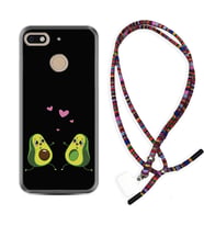 General Mobile GM8 Go GM9 GM20 Pro Plus Kılıf Boyun Asklı Rasta Silikon Aşık Avokadolar 1642