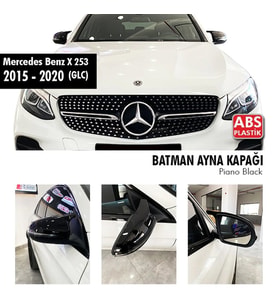 Mercedes Glc Yarasa Ayna Kapağı Piano Black Parlak Siyah