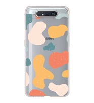 Samsung Galaxy A80 Uyumlu Kapak Grunge Tasarımlı Şeffaf Silikon Kılıf