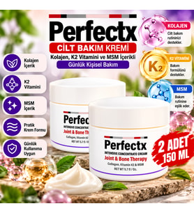 Perfectx Kolajen K2 Vitamini ve MSM İçerikli Cilt Bakım Kremi x2