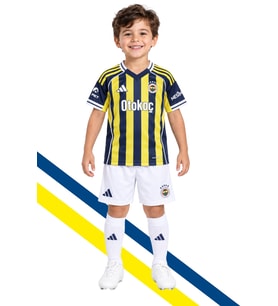 Fenerbahçe 2025/26 Çubuklu Forma, Şort, Çorap Set