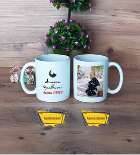 Arapça Öğretmeni Kupa Bardak Beyaz Fotoğraflı Öğretmenler Günü Hediyesi