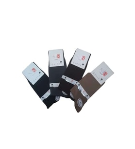 Nis 404 K Erkek Cotton Bambu Socks Çorap (4 Adet) - Karışık Renkli - 40-44