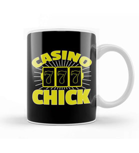 Awesome Casino Chick 7 7 7 Gambling Girl Kupa Bardak Porselen