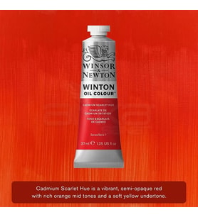 Winsor & Newton Winton Yağlı Boya 37ml 107 Cadmium Scarlet Hue