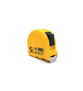 Dekor Şerit Metre Kemer Klipsli Darbeye Dayanıklı 5 Metre 25 Mm (STD)