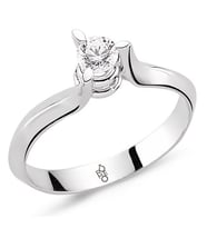 Romeo Pırlanta 0.21 Ct Tektaş Yüzük RM20061  (Çok Renkli)