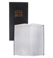 Kasa Defteri 160 Lı 20x28 Suni Deri 718 (Krem)