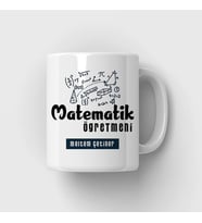 Matematik Öğretmeni Tasarımlı Kupa Bardak