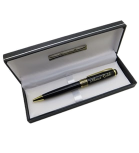 Signator® M577 Siyah Altın Tükenmez Kalem  İsme Özel Kalem  Hediyelik Kalem (Karışık)