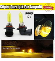 9005 HB3 JDM Süper Sarı Işık Far Ampul 12V