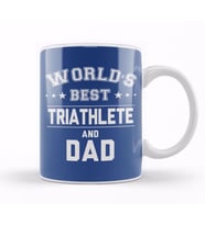 Fathers Day Worlds Best Runner And Dad Kupa Bardak Porselen