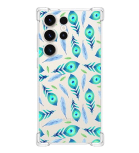 PrintiFy Samsung Galaxy S23 Ultra Uyumlu Nazar Boncuğu 3 Baskılı Şeffaf Köşe Korumalı Antişok Kılıf
