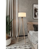 Lambader Kumaş Bej Kahve Ayak Tripod LY519