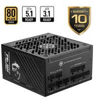 MSI 1250W 80+ GOLD MPG A1250GS PCIE 5.1 TAM MODÜLER POWER SUPPLY