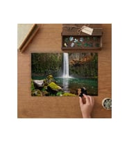 Akarsu Dağ Manzara Tasarımı 240 parça Ahşap Puzzle Ahşap Kutuda MP03920