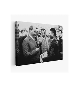 Atatürk Portre Tablosu Mustafa Kemal Atatürk Dekoratif Kanvas Tablo-FU-145