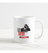 Özel Şoför Kupa Bardak (1. Tasarım) (Beyaz)