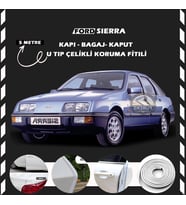 Ford Sierra Oto Araç Kapı Koruma Fitili 5metre Parlak Beyaz Renk