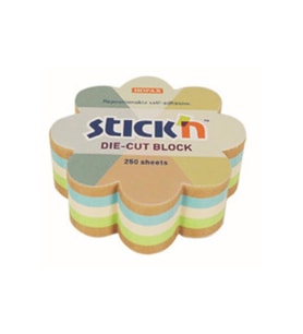 Hopax Stickn 67x67 mm Kraft Çiçek Yapışkanlı Not Kağıdı Notblok 250 Yaprak
