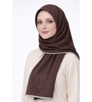 Biyeli Müslin Düz Renk Şal 90x190cm (Bordo)
