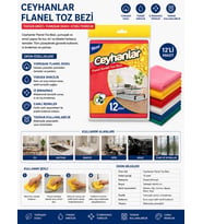 Ceyhanlar Flanel Toz Bezi 12'li