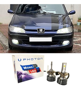 Peugeot 306 Led Xenon Kısa Far Ampulü H7 Mono Yeni Seri Beyaz 1996+